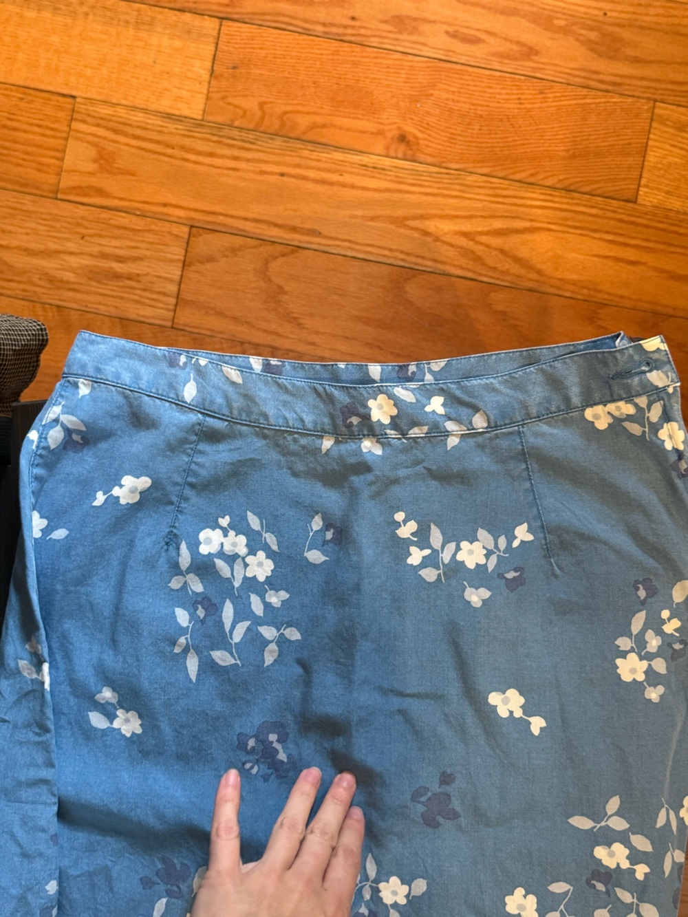 Liz Claiborne Blue Floral Maxi Skirt - Picture 6 of 9